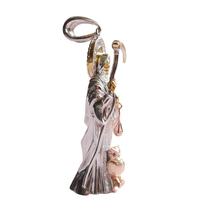 SANTA MUERTE 3D PLATA 925