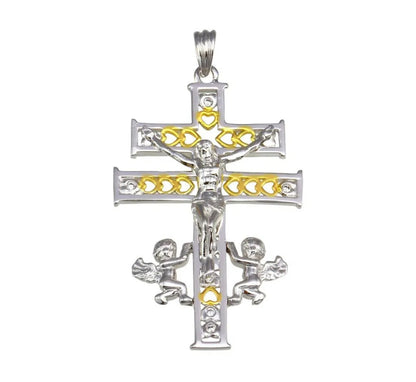 cruz de caravaca plata 925