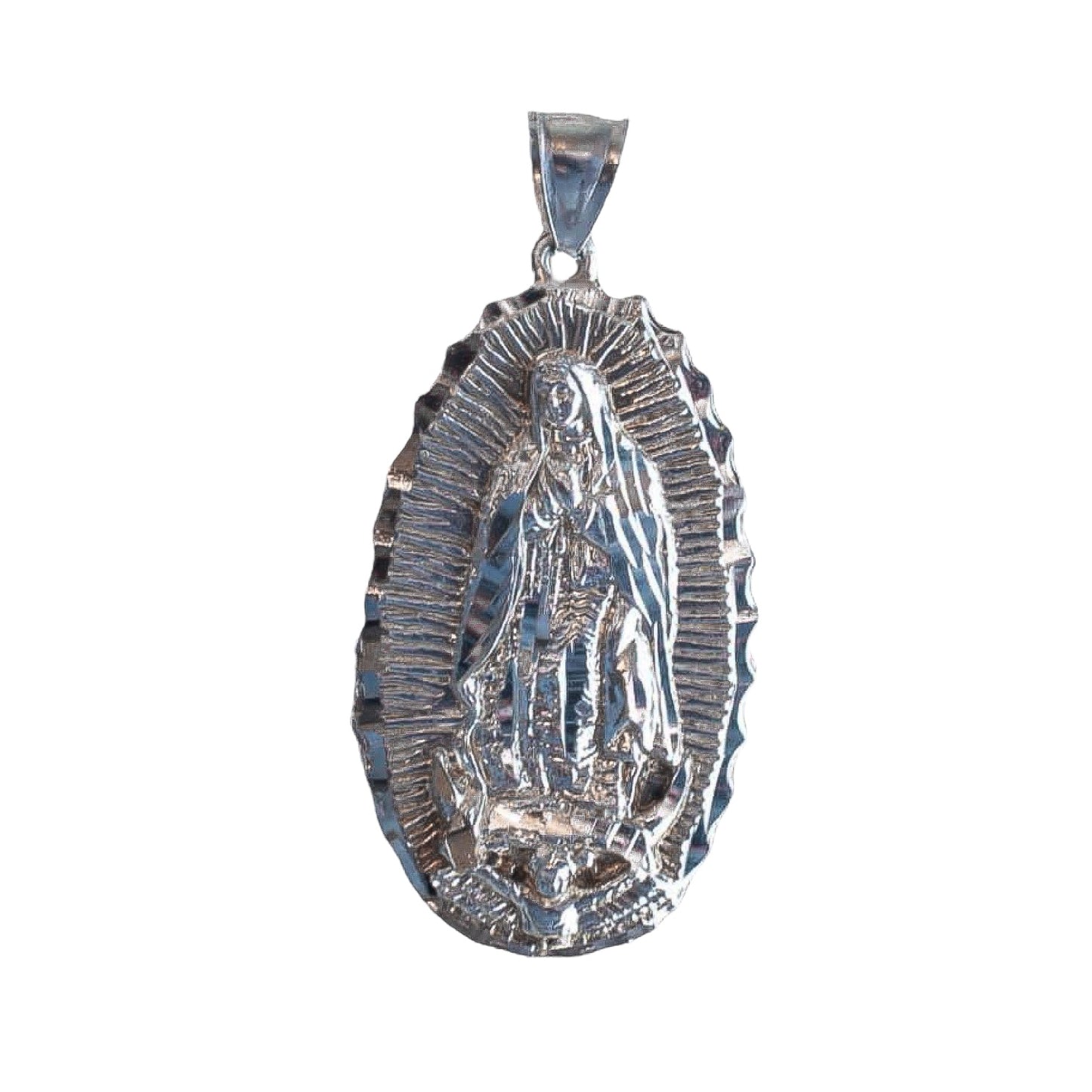 Collar Virgen de Guadalupe plata 925