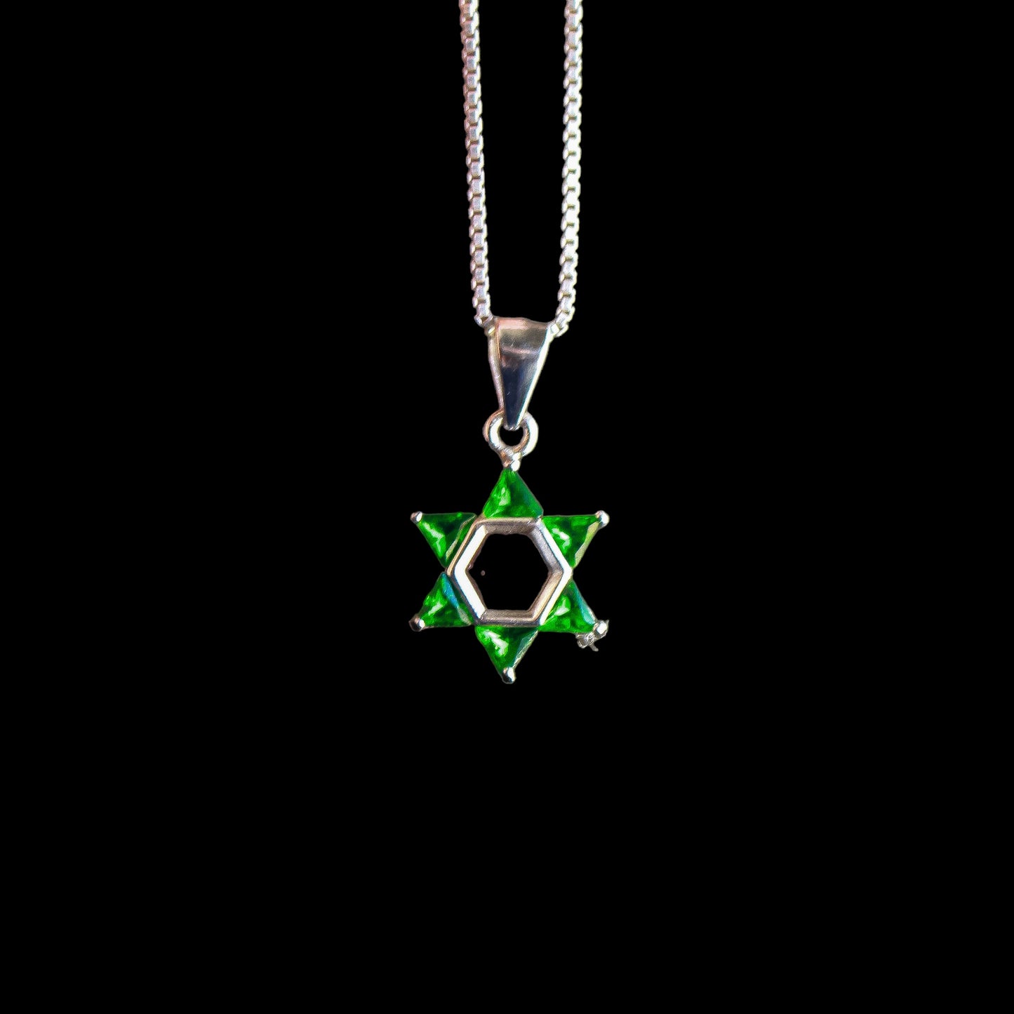 Estrella de David, collar de plata 925